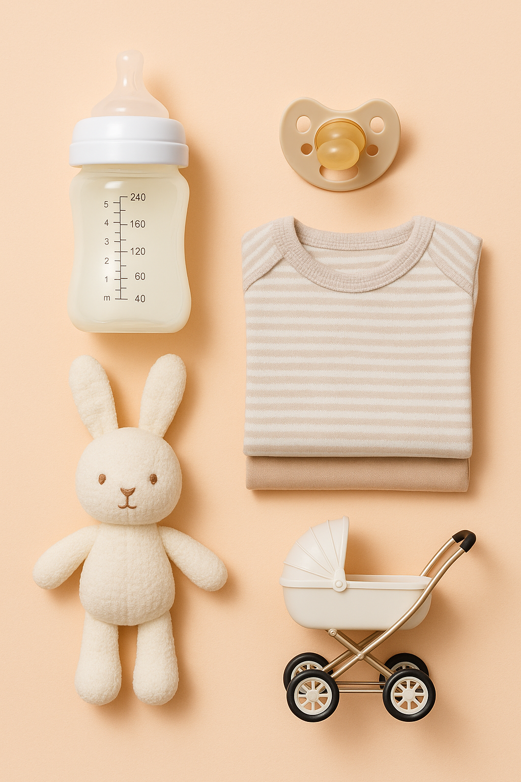 Flatlay mit Baby-Basics